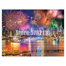 Fireworks on the Hudson River 5d Diy Diamond Painting Cross Stitch Diamond Embroidery Scenery Mosaic Full Rhinestone Posters 2024 - compre barato