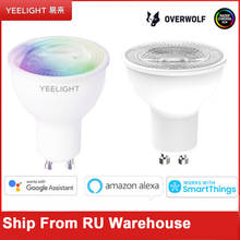 Yeelight GU10 Colorful/Dimmable Smart LED Bulb W1 Game Music Sync APP Voice Control Work Yeelight APP Google Assistant Alexa 2024 - buy cheap