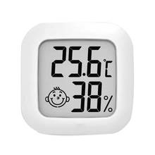 Termômetro digital sem fio, com tela lcd, sensor inteligente de umidade e temperatura 2024 - compre barato