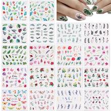 18 Sheets Kapmore Flower Water Transfer Sticker Leaf Floral Butterfly Nail Decal Nail Sticker Summer Nail Art Manicure Stickers 2024 - buy cheap