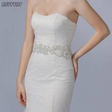 Fashion Wedding Belts For Bridal Wedding Dress Party Bridesmaid Dress Girdle Lady Accessories Rhinestone Pearl Women Belt 2024 - buy cheap