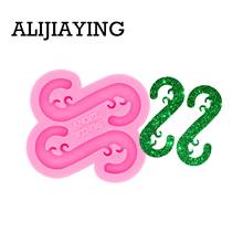 DY0447 Glossy Hook Up Shape Mould Silicone Resin Mold for Epoxy Jewelry DIY Crafts 2024 - buy cheap
