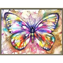 Butterfly Flower Printed Canvas 11CT Cross-Stitch DIY Embroidery Complete Kit DMC Threads Knitting Handicraft     Stamped 2024 - buy cheap