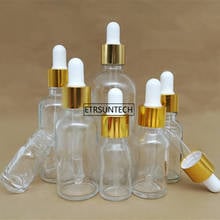 50pcs 15ml 50ml DIY Clear Glass Empty Essential Oil Bottle, High Grade Glass Empty Liquid Dropper Bottle F3557 2024 - buy cheap