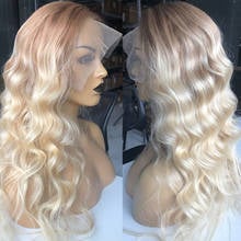 Fabwigs Short Bob Wig Ombre Blonde Lace Front Wig Human Hair Pre Plucked 613 Frontal Wig 13X6 Lace Front Wig Transparent Lace 2024 - buy cheap