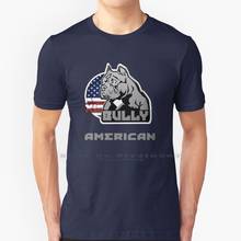 Camiseta americana xl bully 100% algodão puro pitbull bully xl, camiseta para animais de estimação, cachorro, melhor amigo mansbestfriend 2024 - compre barato