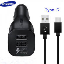 Original Samsung S9 S8 plus Adapter 9V1.67A & 5V2A 1.2m USB Type C Cables 2USB Fast Car Charger Note8 S 9 S 8 Note8 C5 C7 C9pro 2024 - buy cheap