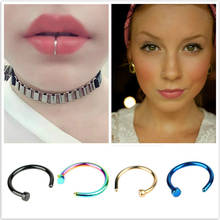 New Medical Titanium Punk Clip On Fake Piercing Body Nose Lip Rings Unisex Nose Ring Women Septum Piercing Clip 2024 - buy cheap