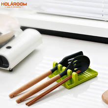 Holaroom Creative Shovel Chopsticks Spoon Rest Stand Spatula Pot Lid Holder Organizer Kitchen Shelf PP Tableware Easy Clean 2024 - buy cheap