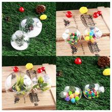 LBER Clear DIY Baubles Shatterproof Seamless Plastic XMAS Ball Home Tree Decor Gift - 60Mm QTY:4 2024 - buy cheap
