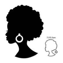 African girl Metal Cutting Dies Stencils Die Cut for DIY Scrapbooking Album Paper Card Embossing 2024 - buy cheap