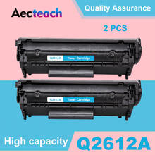 Aecteach 2 PCS compatible Q2612A q2612 2612a 12a 2612 Toner Cartridge for HP LaserJet LJ 1010 1020 1015 1012 3015 3020 3030 3050 2024 - buy cheap