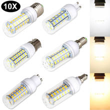 10X LED Corn Light Bulbs E14 E27 B22 G9 GU10 110V 220V 3W-15W 5730 SMD Ampoule Bombilla Table Lamp for Home Bedroom Ultra Bright 2022 - buy cheap