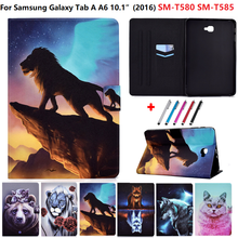 Animal Case for Samsung Galaxy Tab A 10.1 2016 SM-T580 SM-T585 Cover Funda Tablet for Samsung Galaxy Tab A 6 10 1 2016 Case Gift 2024 - buy cheap