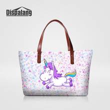 Brand Designer Luxury Women Bags Cute Animal Cartoon Unicorn Handbags Girl Lovely Fashion Totes Ladies OL Office Top-handle Bags 2024 - buy cheap
