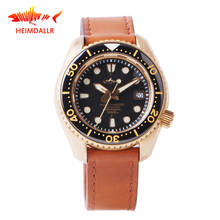 HEIMDALLR Bronze Mens Diver Watch 46mm Black Dial Sapphire 300M Water Resistance NH35 Automatic Movement Men Mechanical Watches 2024 - buy cheap