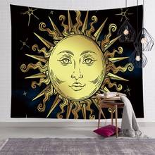 Sun and Moon Psychedelic Wall Tarot Tapestry Divination Altar Tarot Tablecloth K1KD 2024 - buy cheap