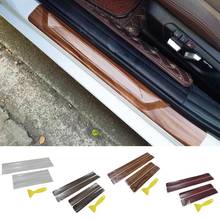 4Pcs Car Vehicle Door Sill Anti-Kick Anti-Scratch Trim Stickers with Scraper 2024 - buy cheap