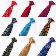 Gravata masculina de seda 100% alta qualidade, gravata com fios dourados de dragão chinês, 8cm, gravata para negócios, casamento, festa, presente 2024 - compre barato