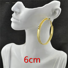 Clip on the ear Without piercing Earrings for women Fashion Jewelry Accessories Shiny personality style Big circle Ladies earing 2024 - buy cheap