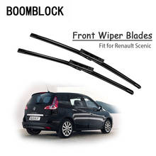 BOOMBLOCK 2pcs Car Accessories Windscreen Rubber Original Wiper Blades Arm Kit For Renault Scenic MK2 MK3 MK4 2016 2015-2002 2024 - buy cheap