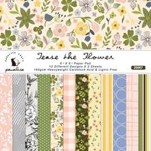 The flower style Scrapbooking paper pack of 24 sheets handmade craft paper craft Background pad 1106 2024 - buy cheap