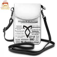 Shadowhunters Shoulder Bag Shadowhunters Leather Bag Print Multi Purpose Women Bags Trend High quality Purse 2024 - buy cheap