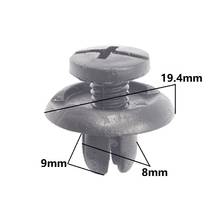 20 Pcs Notch 8mm Short screw fastener Bumper Clips Auto Car Hole Door Plastic Rivets 2024 - buy cheap