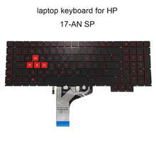 Replacement Keyboards for HP Omen 17 AN 010CA SP Spanish ES Black Backlit Keyboard Fine Backlight Line Red Keys NSK XH0BQ Best 2024 - buy cheap