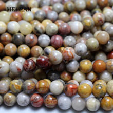 Meihan (2strand/set)  natural 8mm crazy agate smooth round loose beads for jewelry making desgin DIY or gift 2024 - buy cheap