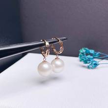 shilovem 18k yellow gold  Natural freshwater pearls Drop Earrings fine Jewelry women trendy anniversary new gift myme09103333zz 2024 - buy cheap