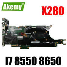 Akemy For Lenovo Thinkpad X280 Notebook Motherboard NM-B521 CPU I7 8550 8650 RAM 16GB 100% Test Work FRU 01LX688 01LX676 01LX684 2024 - buy cheap