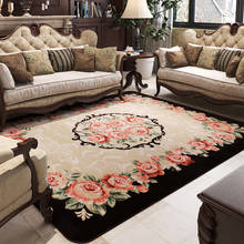 Tapete estilo chinês para sala de estar, carpete com estampa vermelha para quarto ou casamento, tapete de mesa de café ou outras áreas 2024 - compre barato