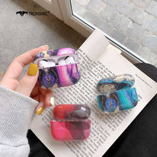 Marble Glossy Case for Apple Airpods pro Case Hard Cover Silicone Headphone Box for Airpod Bluetooth Earphone Cases Plaid Purple 2024 - buy cheap