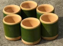 Now cut the processing of natural bamboo tube, bamboo cup, bamboo wine glass, fresh bamboo 2024 - buy cheap