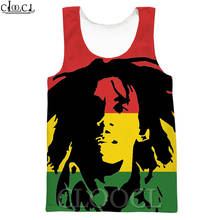 CLOOCL 3D Print Tank Top New Popular Gym Sport Singer Bob Marley Tanktops Streetwear Vest Sleeveless Men Women Casual Fitness 2024 - buy cheap