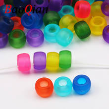 100/200/300/400/500pcs Multicolor Round Acrylic Charm Frosted Spacer Loose Beads For Jewelry Making Handmade Beadwork 2024 - buy cheap