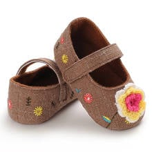 0-18M Floral Baby First Walker Infant Girls Crib Shoes Toddler Girls Soft Prewalker Baby Princess Shoes 2024 - buy cheap