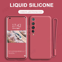 Capa de silicone líquido para xiaomi, capa original para redmi note 8, 8t, 9, 9s pro, max, k30, 10x, mi note 10 lite 2024 - compre barato