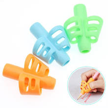 3pcs Children Writing Pencil Pen Holder Kids Learning Practise Silicone Pen Aid Grip Posture Correction Device for Students 2024 - buy cheap