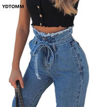 new arrival 2019 solid wash boyfriend jeans for women high waist blue trousers plus size casual female jeans denim sale items 2024 - buy cheap