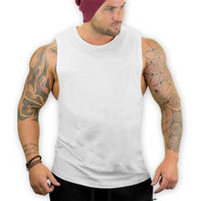 Running O-neck Vest Men Summer Bodybuilding Sleeveless T-shirt Fitness Stringer Tank Top Men Muscle Training Undershirt Tanktops 2024 - buy cheap