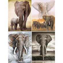 Elephant DIY Diamond Painting Full Square Diamond Embroidery Animal DIY Cross Stitch Rhinestones Mosaic drop shipping 2024 - buy cheap