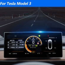Для Tesla Model 3 Полный ЖК-цифровой приборной панели Cardinal Numeral + noun цифровой дисплей HUD экран приборной панели аксессуары 2024 - купить недорого