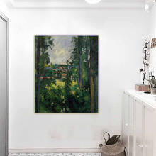 Citon paul cezanne auauvers-sur-oise, vista a partir das proximidades 》 pintura a óleo da arte da lona imagem parede de fundo decorações de casa 2024 - compre barato