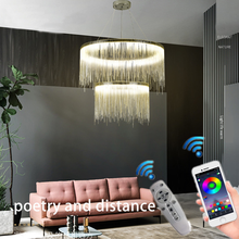 Postmodern Aluminum Tassels Chain Ceiling Chandelier Luxury LED Pendant Chandeliers Light Tassel Light Fixtures 2024 - buy cheap