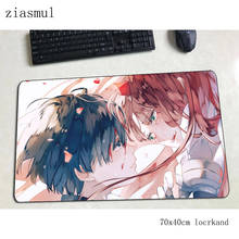 darling in the franxx mousepad gamer thick 70x40cm gaming mouse pad esports notebook accessories laptop padmouse ergonomic mat 2024 - buy cheap