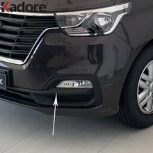 Parte inferior da frente amortecedor guarnição para hyundai grand starex H-1 i800 2018 2019 2020 abs chrome foglight moldagem guarnições adesivo estilo do carro 2024 - compre barato