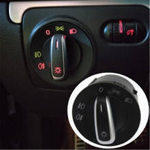 Interruptor de faro cromado para coche, para VW Golf GTI Mk5 Mk6 Jetta 5 Passat B6 Touran Tiguan 5ND 941 431 A 5ND941431A 2024 - compra barato