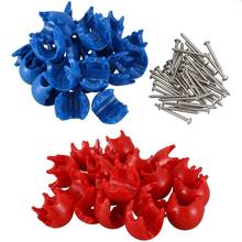 20Pcs Climbing Rope Net Plastic Connector Net Buckle Climbing Accessories Red & Blue 2024 - buy cheap